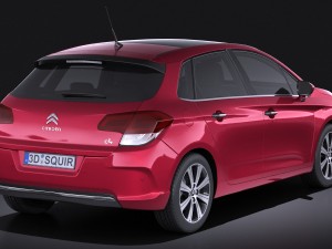 Citroen C4 2015 vray 3D 模型
