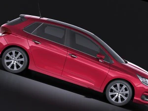 Citroen C4 2015 vray 3D Model