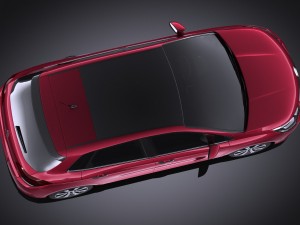 Citroen C4 2015 vray 3D 模型