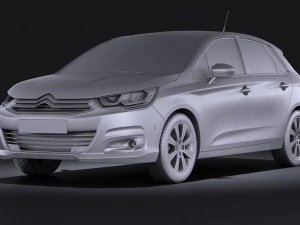 Citroen C4 2015 vray 3D Model