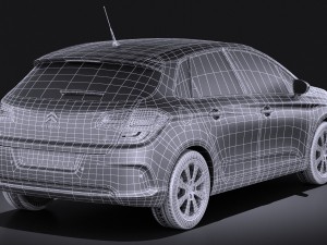 Citroen C4 2015 vray 3D 模型
