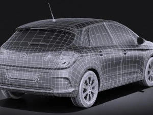 Citroen C4 2015 vray 3D Model