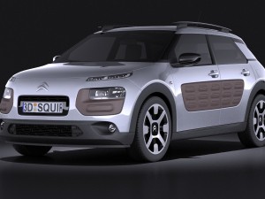 Citroen C4 Cactus 2015 Vray 3D Model