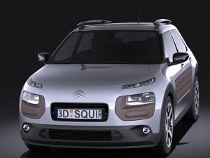 Citroen C4 Cactus 2015 Vray Model 3D