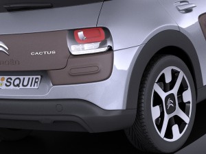 Citroen C4 Cactus 2015 Vray Model 3D