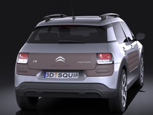 Citroen C4 Cactus 2015 Vray Model 3D