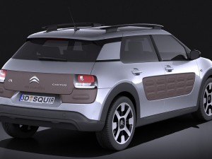 Citroen C4 Cactus 2015 Vray Model 3D