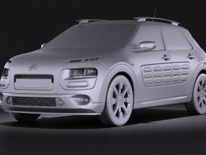 Citroen C4 Cactus 2015 Vray Model 3D