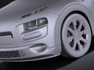 Citroen C4 Cactus 2015 Vray Model 3D