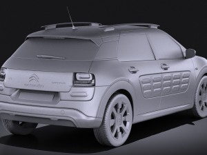 Citroen C4 Cactus 2015 Vray Model 3D