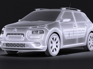 Citroen C4 Cactus 2015 Vray Model 3D