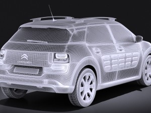 Citroen C4 Cactus 2015 Vray Model 3D