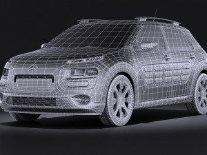 Citroen C4 Cactus 2015 Vray Model 3D