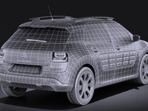 Citroen C4 Cactus 2015 Vray Model 3D