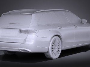 Mercedes-Benz E-class Estate 2017 Modelo 3D