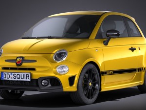 Fiat 595 Abarth 2017 3D Model