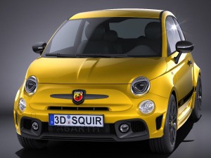 Fiat 595 Abarth 2017 3D 모델
