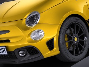 Fiat 595 Abarth 2017 3D 모델