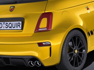 Fiat 595 Abarth 2017 3D 모델