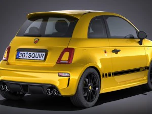 Fiat 595 Abarth 2017 3D Model
