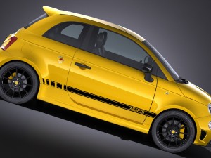 Fiat 595 Abarth 2017 3D 모델