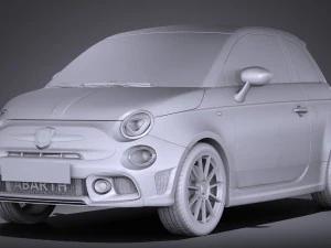 Fiat 595 Abarth 2017 3D Model