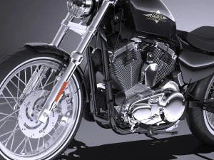 Harley Davidson siedemdziesiąt dwa 2016 Model 3D