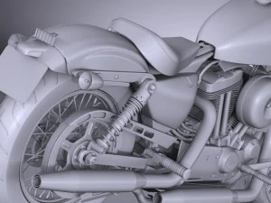 Harley Davidson siedemdziesiąt dwa 2016 Model 3D