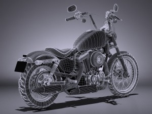 Harley Davidson Seventy Two 2016 Modelo 3D
