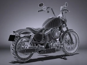 Harley Davidson siedemdziesiąt dwa 2016 Model 3D