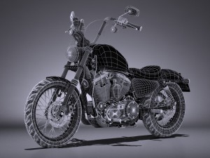 Harley Davidson Seventy Two 2016 Modelo 3D