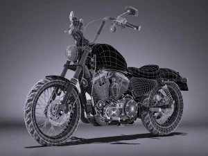 Harley Davidson siedemdziesiąt dwa 2016 Model 3D