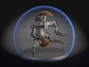 Star Wars Droideka Destroyer Droid Model 3D