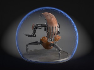 Star Wars Droideka Destroyer Droid Modèle 3D