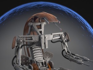Star Wars Droideka Destroyer Droid Modèle 3D