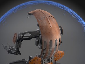 Star Wars Droideka Destroyer Droid Modèle 3D