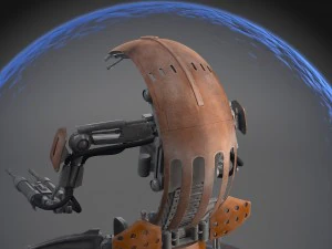Star Wars Droideka Destroyer Droid 3D Model