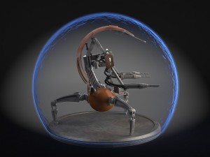 Star Wars Droideka Destroyer Droid Modèle 3D