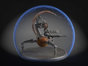 Star Wars Droideka Destroyer Droid 3D Model