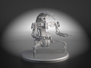 Star Wars Droideka Destroyer Droid Modèle 3D