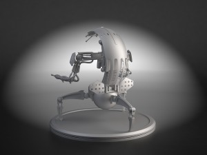 Star Wars Droideka Destroyer Droid Modèle 3D