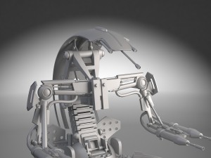 Star Wars Droideka Destroyer Droid Modèle 3D