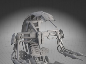 Star Wars Droideka Destroyer Droid Modèle 3D