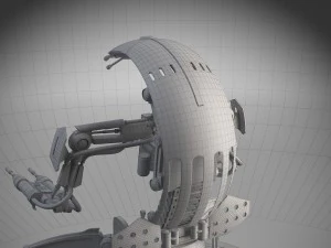 Star Wars Droideka Destroyer Droid 3D Model