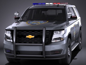 Chevrolet Tahoe PPV 2015 vray Model 3D