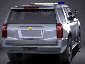 Chevrolet Tahoe PPV 2015 vray Model 3D