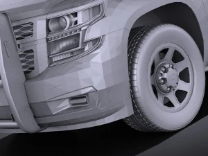 Chevrolet Tahoe PPV 2015 vray 3D Model