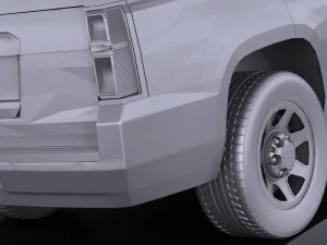 Chevrolet Tahoe PPV 2015 vray 3D Model