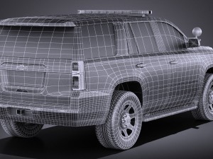 Chevrolet Tahoe PPV 2015 vray Model 3D