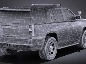 Chevrolet Tahoe PPV 2015 vray 3D Model
